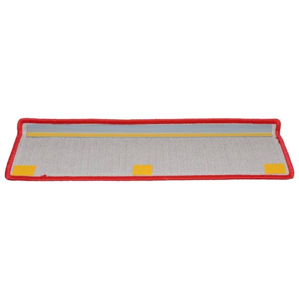 Tapetes de escadas 10 pcs 65x21x4 cm vermelho - Image 6
