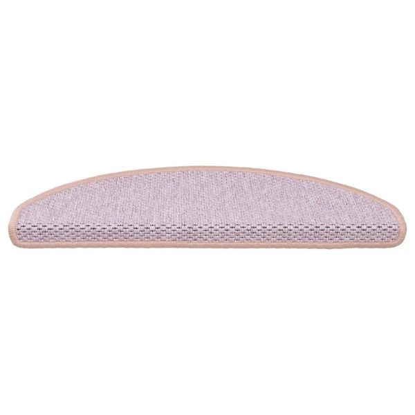 Tapetes escada adesivos aspeto sisal 15 pcs 65x21x4 cm vermelho - Image 4