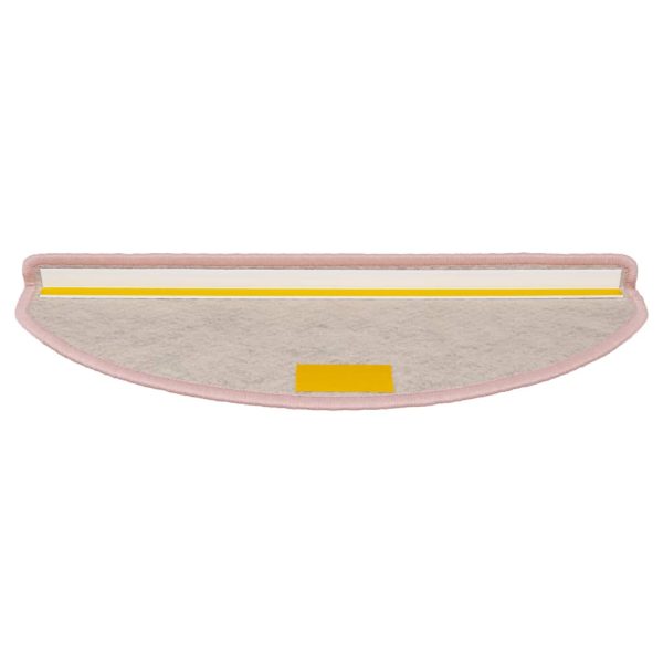Tapetes escada adesivos aspeto sisal 15 pcs 65x21x4 cm vermelho - Image 5