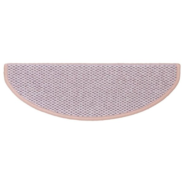 Tapetes escada adesivos aspeto sisal 15 pcs 65x21x4 cm vermelho - Image 6