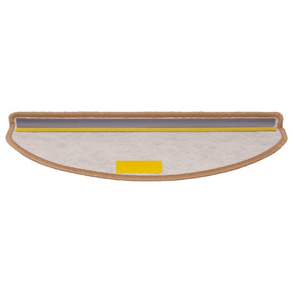 Tapetes escada adesivos aspeto sisal 15 pcs 65x21x4 cm laranja - Image 4