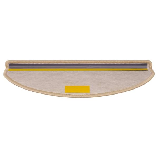 Tapetes escada adesivos aspeto sisal 15pcs 65x21x4cm bege-claro - Image 4
