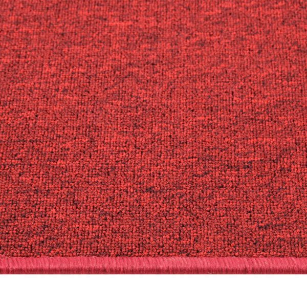 vidaXL Tapete/passadeira 80x300 cm vermelho - Image 4