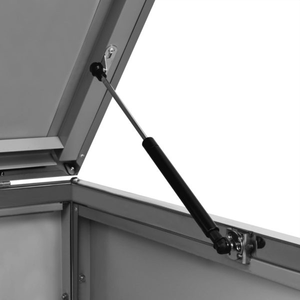 Abrigo triplo para caixotes do lixo 207x77,5x112,5 cm aço inox - Image 9