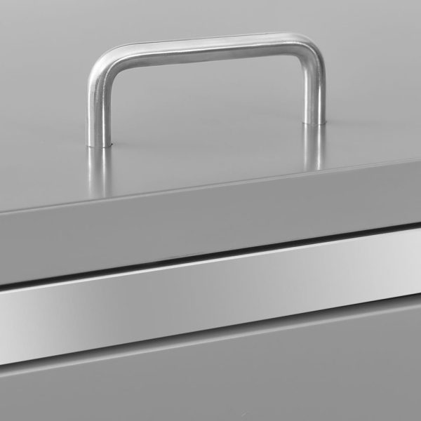 Abrigo duplo para caixote do lixo 138x77,5x112,5 cm aço inox - Image 9