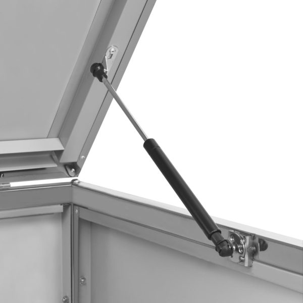 Abrigo triplo para caixotes do lixo 207x77,5x112,5 cm aço inox - Image 11