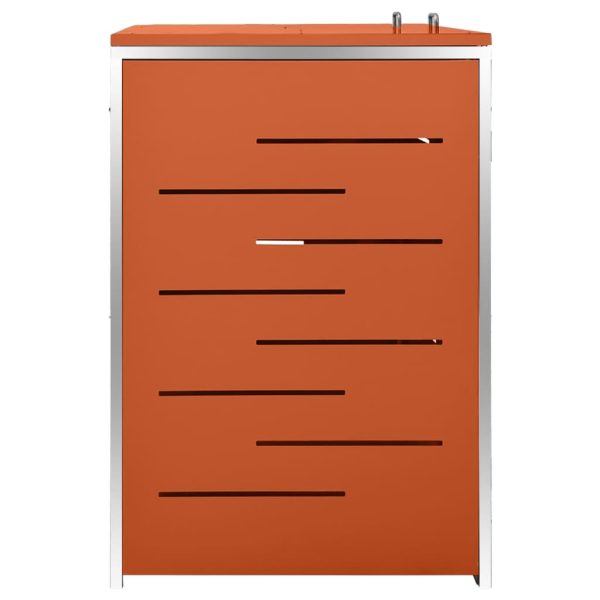 Abrigo duplo para caixote do lixo 138x77,5x112,5 cm aço inox - Image 5