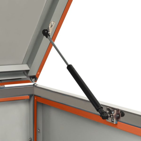 Abrigo duplo para caixote do lixo 138x77,5x112,5 cm aço inox - Image 8