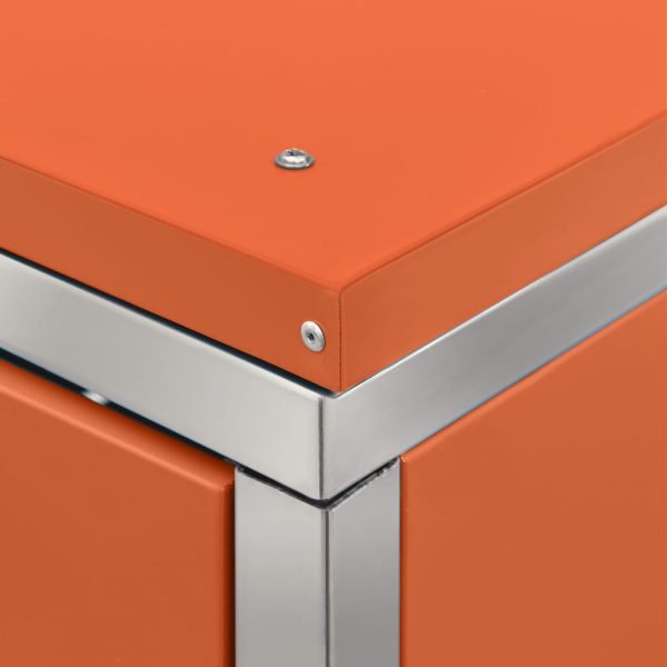 Abrigo duplo para caixote do lixo 138x77,5x112,5 cm aço inox - Image 10