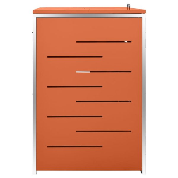 Abrigo triplo para caixotes do lixo 207x77,5x112,5 cm aço inox - Image 6