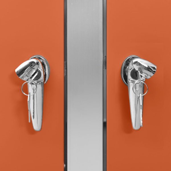 Abrigo triplo para caixotes do lixo 207x77,5x112,5 cm aço inox - Image 8