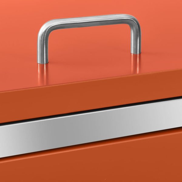 Abrigo triplo para caixotes do lixo 207x77,5x112,5 cm aço inox - Image 9