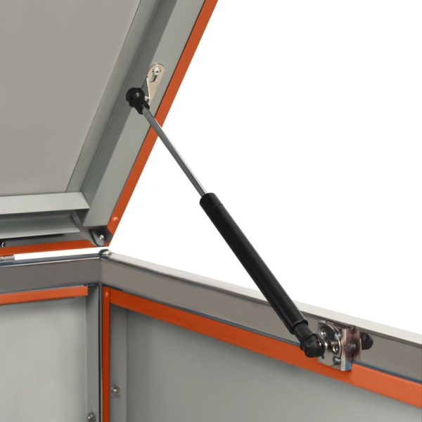 Abrigo triplo para caixotes do lixo 207x77,5x112,5 cm aço inox - Image 11