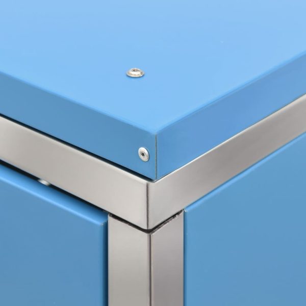 Abrigo para caixote do lixo 69x77,5x112,5 cm aço inoxidável - Image 11
