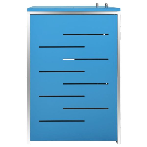 Abrigo duplo para caixote do lixo 138x77,5x112,5 cm aço inox - Image 6