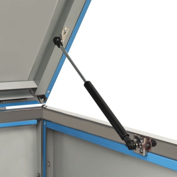 Abrigo duplo para caixote do lixo 138x77,5x112,5 cm aço inox - Image 9