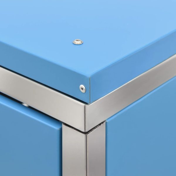 Abrigo duplo para caixote do lixo 138x77,5x112,5 cm aço inox - Image 11