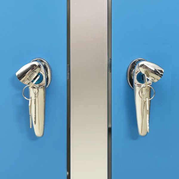 Abrigo triplo para caixotes do lixo 207x77,5x112,5 cm aço inox - Image 8