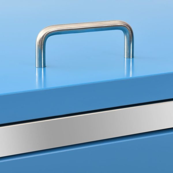 Abrigo triplo para caixotes do lixo 207x77,5x112,5 cm aço inox - Image 10