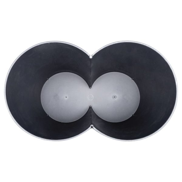 Caixote de lixo duplo 50 L preto - Image 5