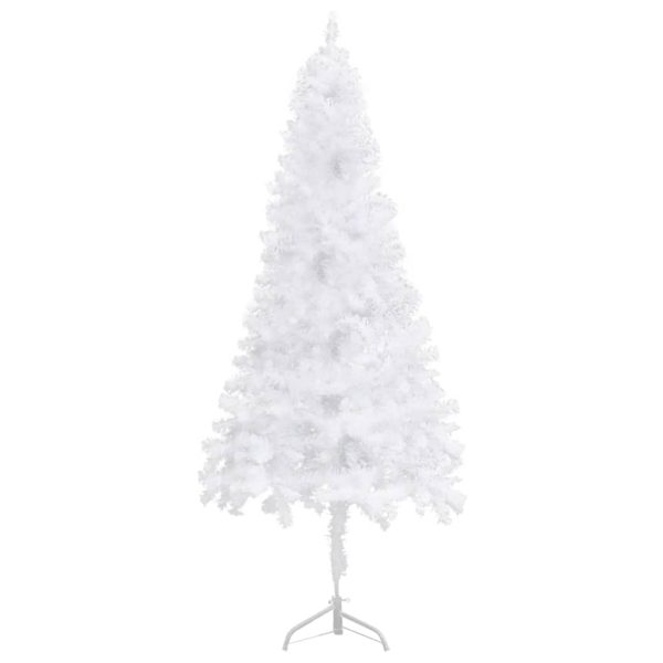 Árvore de Natal artificial de canto 150 cm PVC branco - Image 3