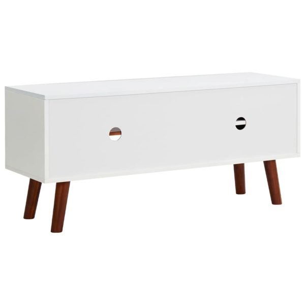 Móvel de TV 110x35x50 cm madeira de acácia maciça e MDF - Image 5