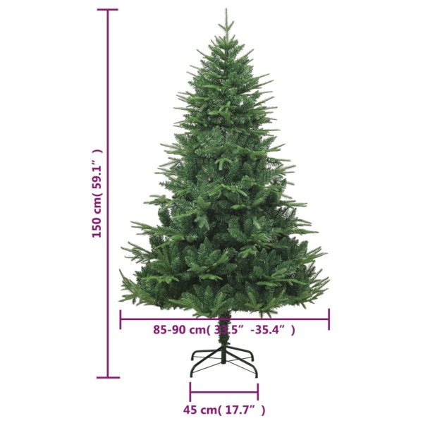 Árvore de Natal artificial 150 cm PVC e PE verde - Image 7