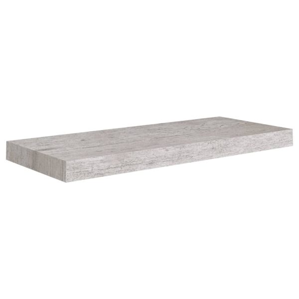 Prateleiras de parede 2 pcs 60x23,5x3,8cm MDF cinzento-cimento - Image 4