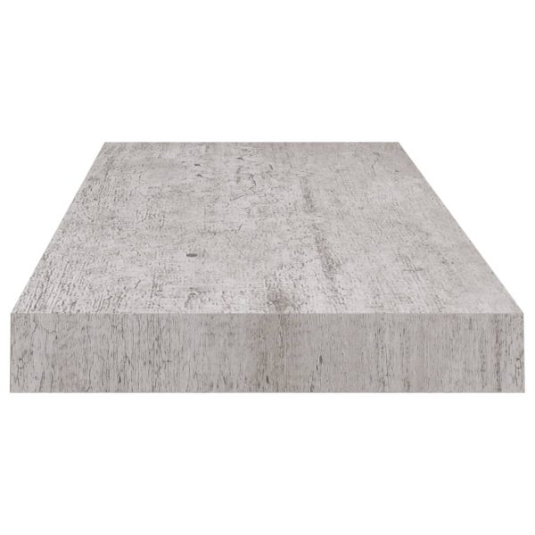 Prateleiras de parede 2 pcs 60x23,5x3,8cm MDF cinzento-cimento - Image 6