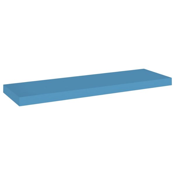 Prateleira de parede suspensa 80x23,5x3,8 cm MDF azul - Image 2