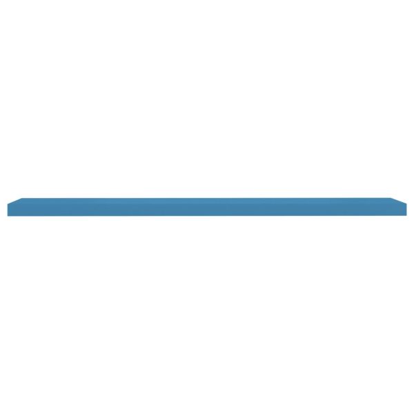 Prateleira de parede suspensa 120x23,5x3,8 cm MDF azul - Image 4