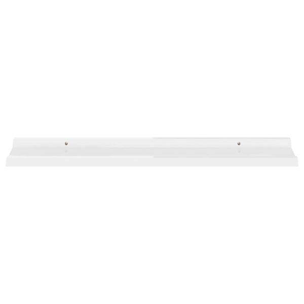 Prateleiras de parede 4 pcs 80x9x3 cm branco brilhante - Image 4