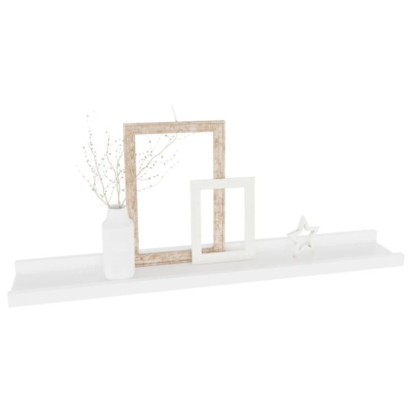 Prateleiras de parede 4 pcs 60x9x3 cm branco - Image 3