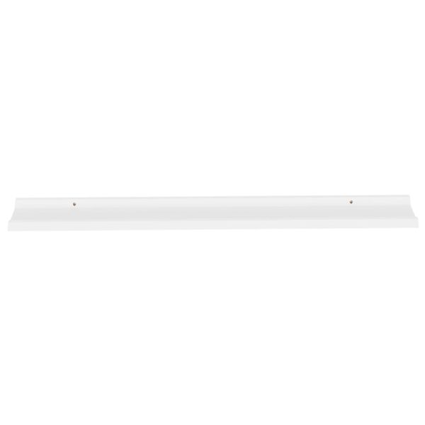 Prateleiras de parede 4 pcs 115x9x3 cm branco - Image 6
