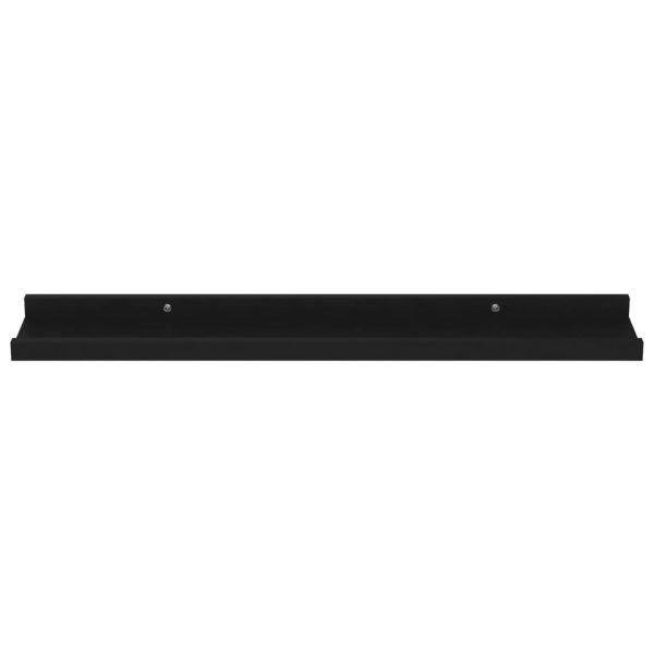 Prateleiras de parede 4 pcs 60x9x3 cm preto - Image 5