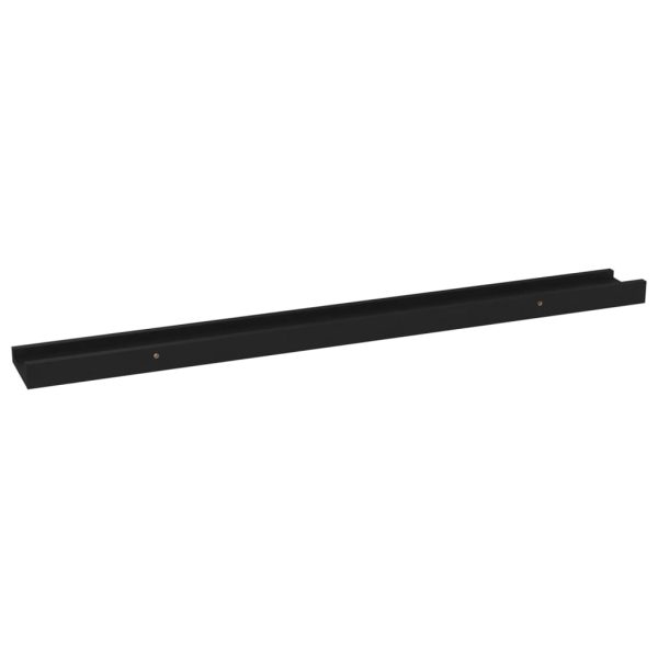 Prateleiras de parede 4 pcs 80x9x3 cm preto - Image 6