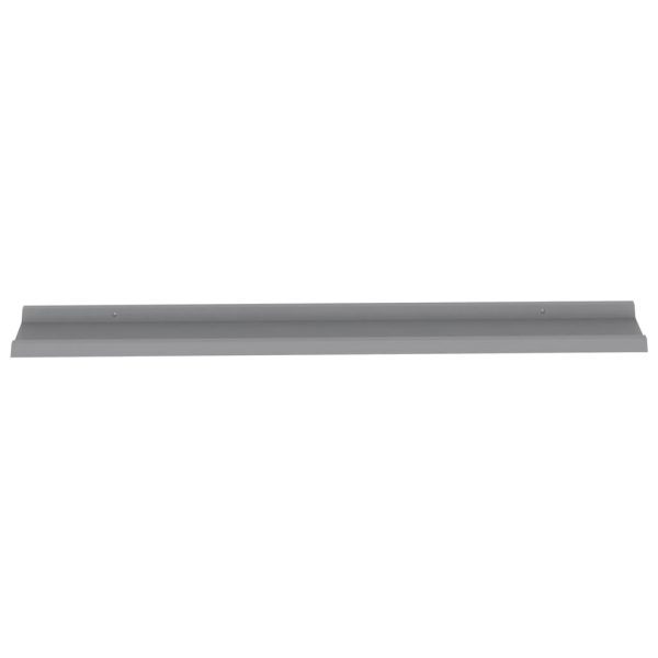 Prateleiras de parede 2 pcs 115x9x3 cm cinzento - Image 6