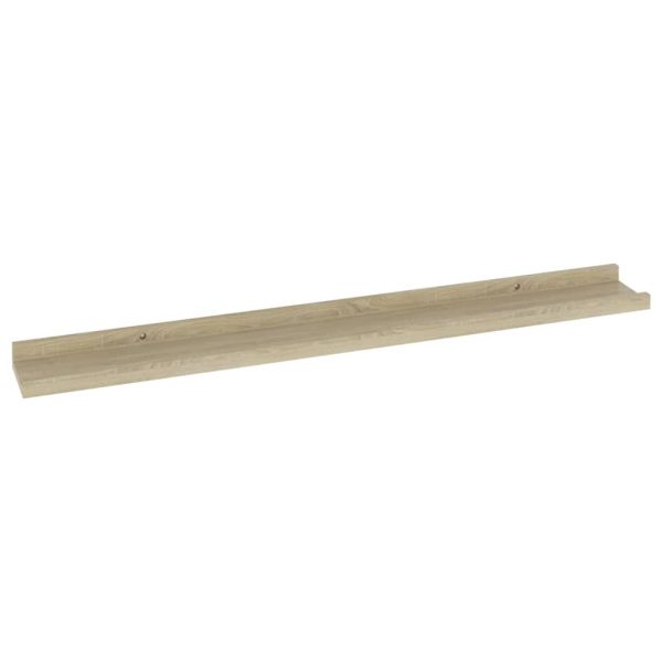 Prateleiras de parede 4 pcs 80x9x3 cm carvalho sonoma - Image 5