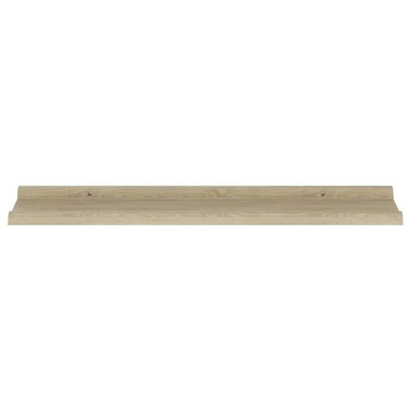 Prateleiras de parede 4 pcs 80x9x3 cm carvalho sonoma - Image 6