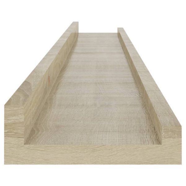 Prateleiras de parede 4 pcs 80x9x3 cm carvalho sonoma - Image 8