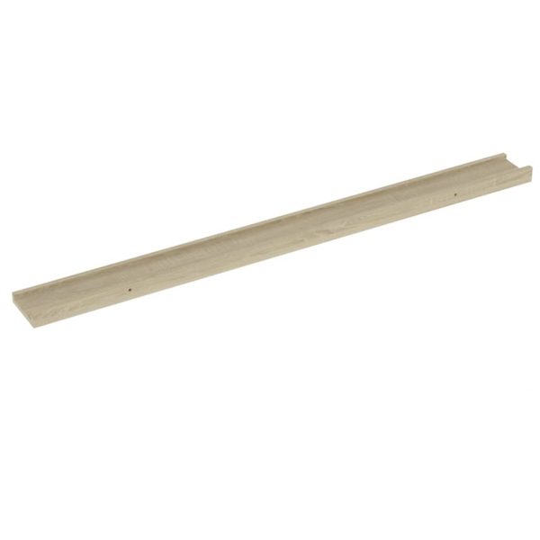 Prateleiras de parede 4 pcs 100x9x3 cm carvalho sonoma - Image 4