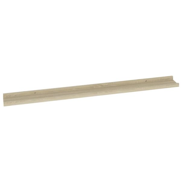 Prateleiras de parede 4 pcs 100x9x3 cm carvalho sonoma - Image 5