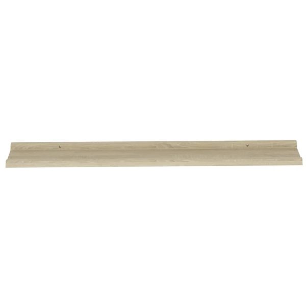 Prateleiras de parede 4 pcs 100x9x3 cm carvalho sonoma - Image 6