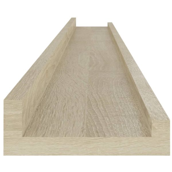 Prateleiras de parede 4 pcs 100x9x3 cm carvalho sonoma - Image 8