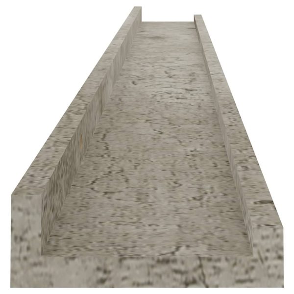 Prateleiras de parede 4 pcs 100x9x3 cm cinzento cimento - Image 6