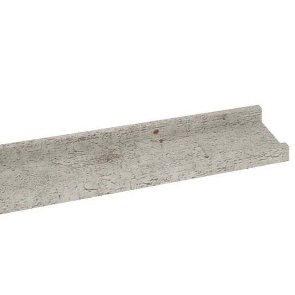 Prateleiras de parede 4 pcs 100x9x3 cm cinzento cimento - Image 7