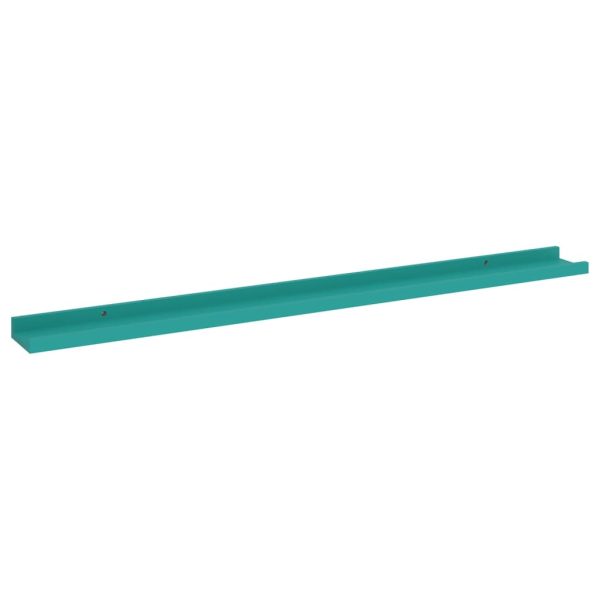 Prateleiras de parede 2 pcs 100x9x3 cm azul - Image 4