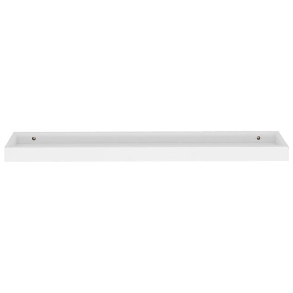 Prateleiras de parede Loggia 4 pcs 80x15x4 cm MDF branco - Image 5