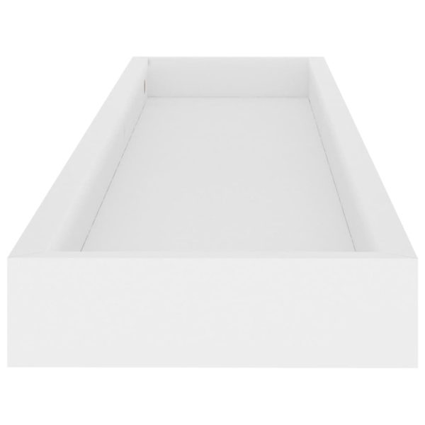 Prateleiras de parede Loggia 4 pcs 80x15x4 cm MDF branco - Image 6
