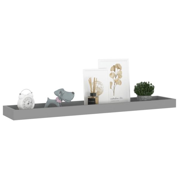 Prateleiras de parede Loggia 2 pcs 80x15x4 cm MDF azul - Image 3